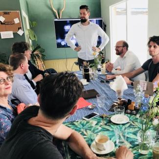 Amsterdam, 23 mei 2018, oprichting van de datavakbond. Foto: Iteke Schouten